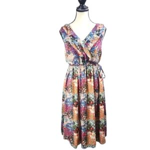 Jessica Simpson Maternity Colorful Floral Drop Waist Sleevless Babydoll …